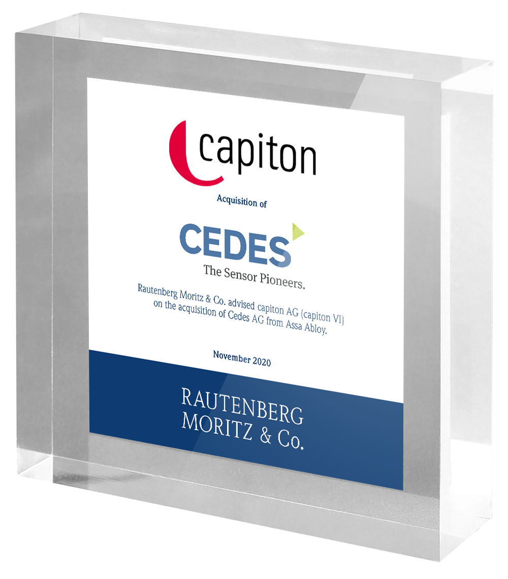 Rautenberg Moritz & Co. advises capiton AG on the acquisition of Cedes AG from Assa Abloy.