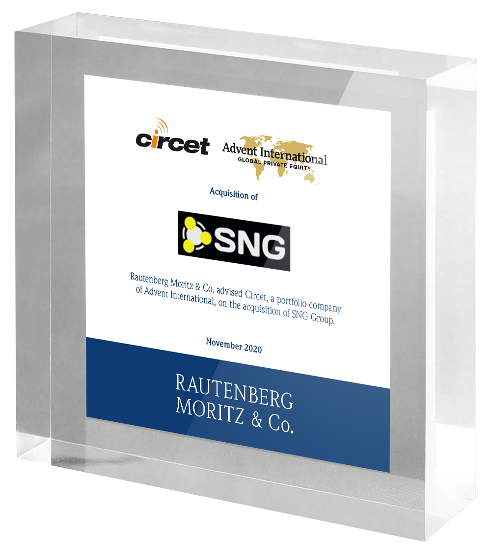Rautenberg Moritz & Co. berät Circet und Advent International bei der Akquisition der SNG Gruppe.