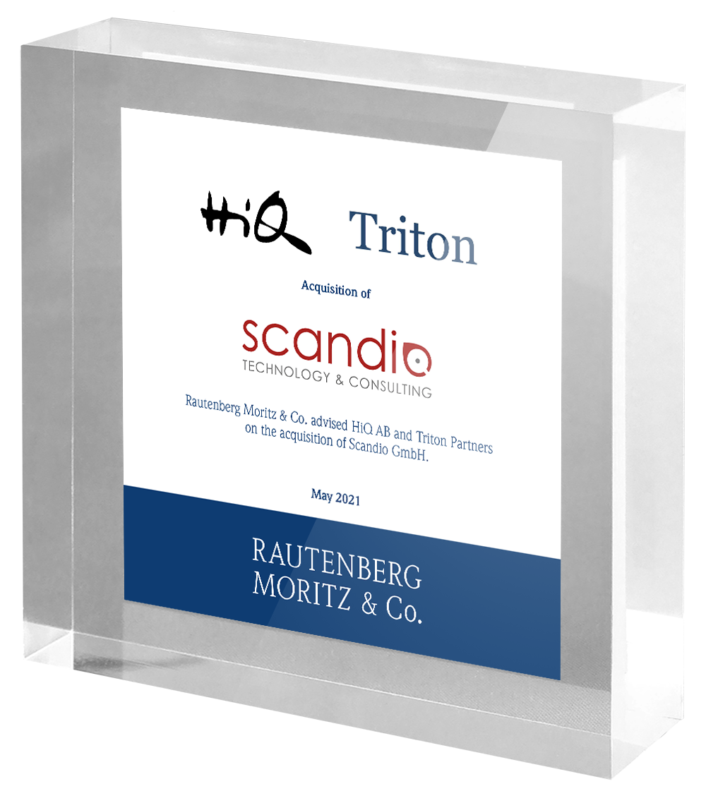 Rautenberg Moritz & Co. advises HiQ and Triton Partners on the acquisition of Scandio.